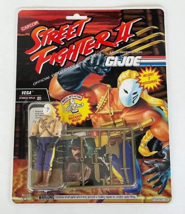 1993 GI Joe Street Fighter II Vega by Capcom sealed and carded