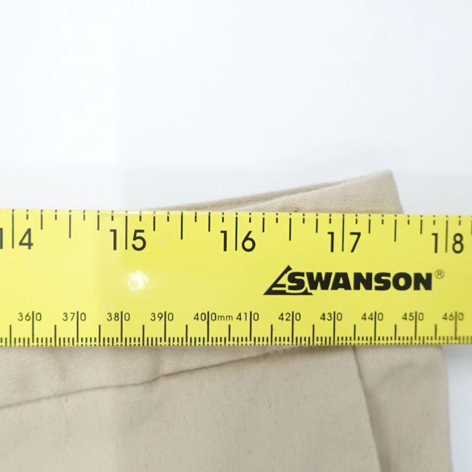 Брюки-капри женские Attention 12 бежевые хлопчатобумажные приталенные с низкой талией карманами на молнии - Изображение 4 из 4