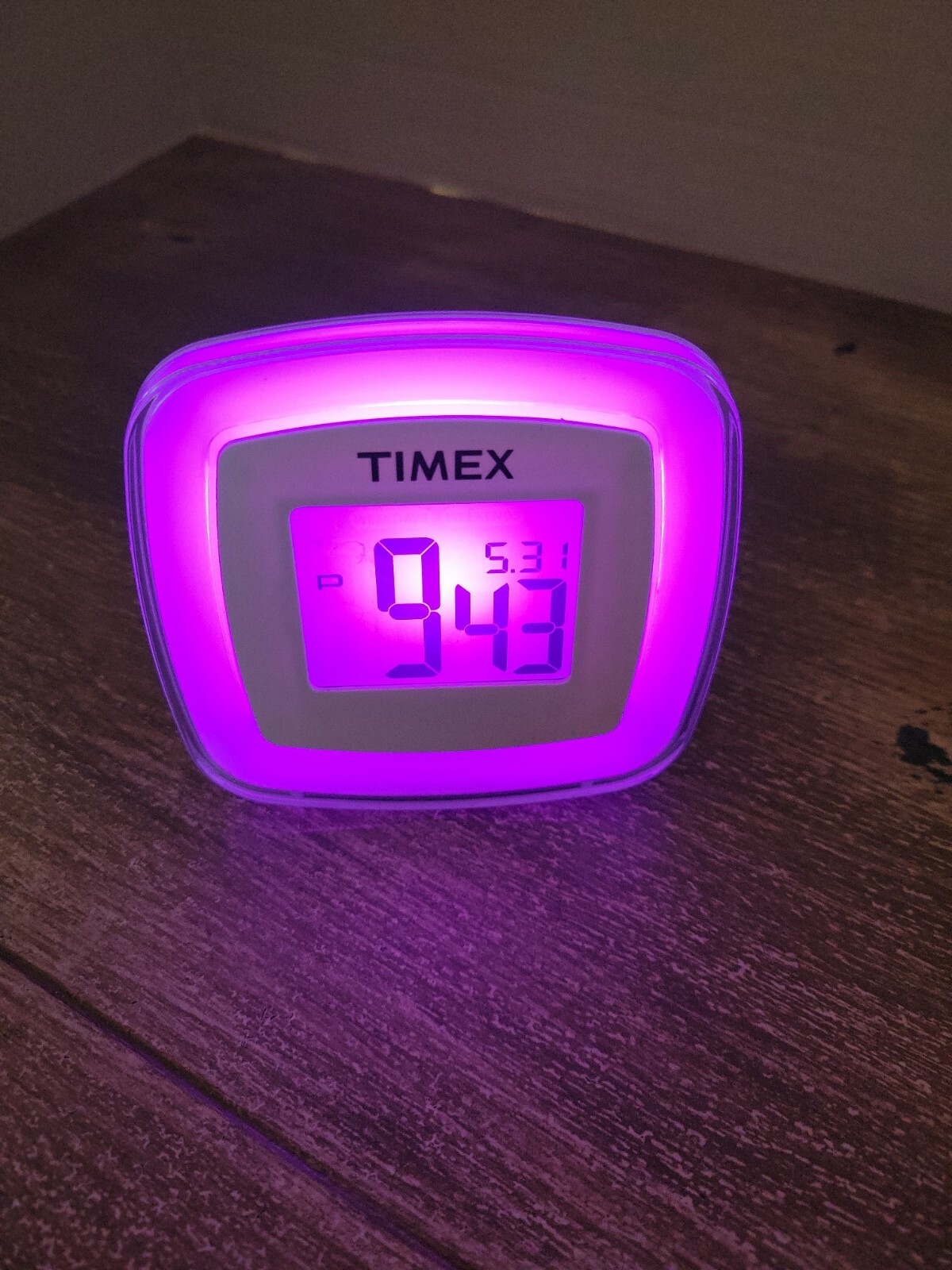 Timex Color Changing Travel Alarm Clock eBay