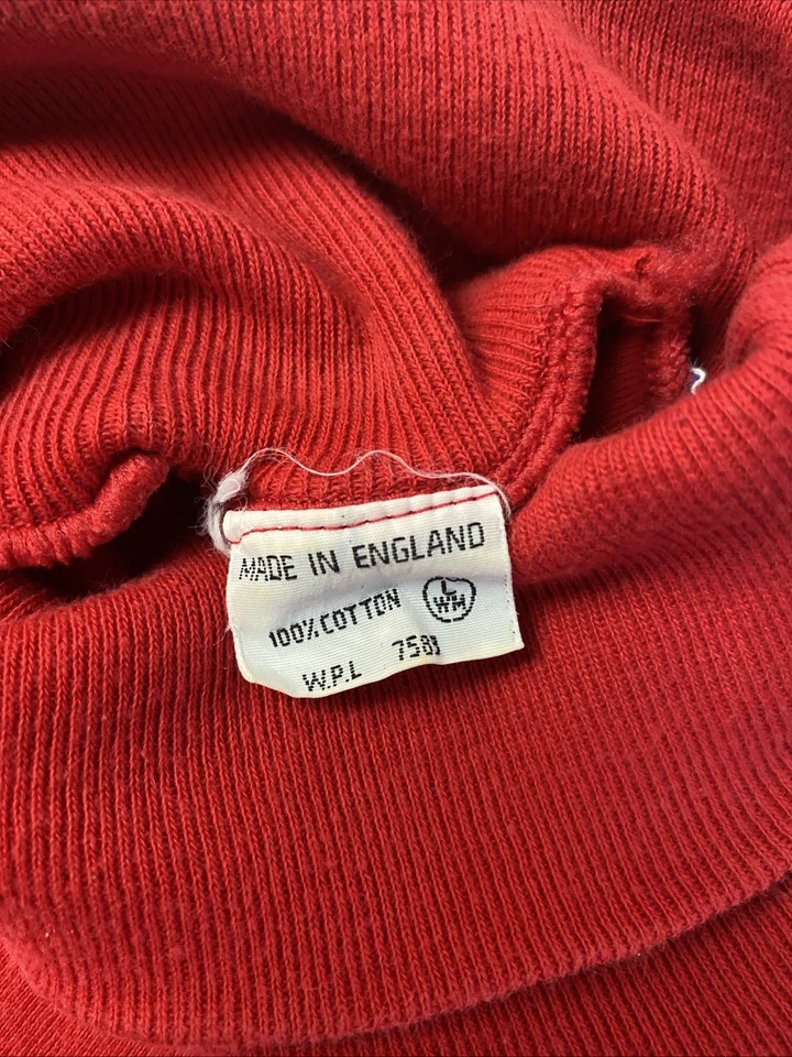 Vtg 60s Brooks Brothers Knit Turtleneck Womens L Blank T-Shirt Red Est. 1818 Tag - Image 4 of 4