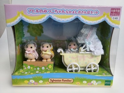 Sylvanian Families TRIPLET DUCK BABY STROLLER Epoch JP