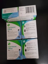 4 Boxes of 50ct OneTouch Ultra Test Strips – New Sealed – Exp 12/31/2026