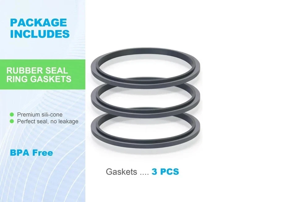 3pcs Gasket Seal Rings for Nutribullet 600w 900w Blender Replacement Parts - Image 2 of 4