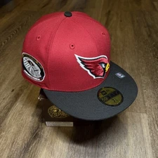 Hat Club Arizona Cardinals New Era Cap 7 3/4 Fitted Inaugural Season Pinot Wine