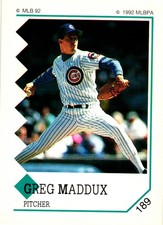 1992 Panini Stickers #189 Greg Maddux