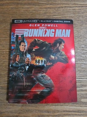 The Running Man 2025 4K UHD + Blu-Ray + W/ Slipcover) NO Digital Watched Once 