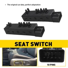 2X Driver Passenger Power Seat Switch For 2010-2018 Chevrolet Buick GMC Black EH