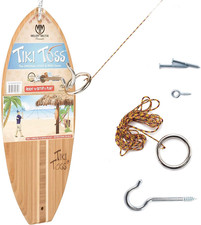 Ring Toss Game for Adults - Hook and Ring Games with String and Hooks for Indoor