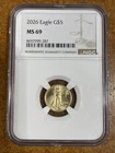 2026 Eagle G$5 Gold Coin MS 69 Ngc