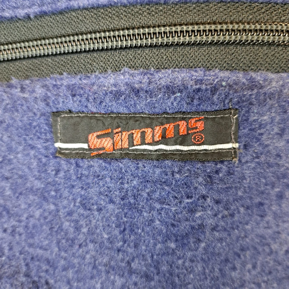 Vintage Simms Fleece Bibs Mens S Blue made in Jackson Hole, WY USA - Image 3 of 4