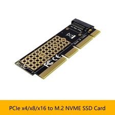 2x PCIe 3.0 x4/x8/x16 to M.2 NVME SSD 2230/2242/2260/2280 Hard Disk Convert Card