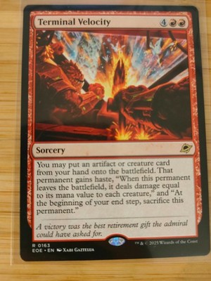 MTG Terminal Velocity 0163 Edge of Eternities M/NM kostenloser Versand im Vereinigten Königreich
