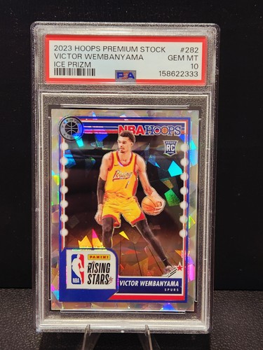 Victor Wembanyama [Ice Prizm] #282 2023 Panini Hoops Premium Stock card