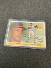 1955 Topps #191 Ed Stanky, ##67 Wally Moon +8 Teammates - St Louis Cardinals