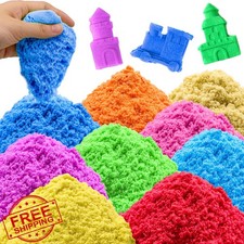 Whkvnng 6.8lbs 10 Color Magic Play Sand Sensory Art Kit Gift