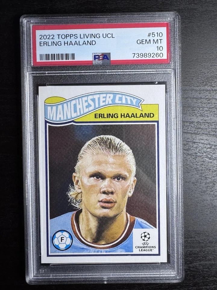 2023 Topps UCL Living Set - Erling Haaland #510 /8072 - PSA 10 - Image 3 of 3