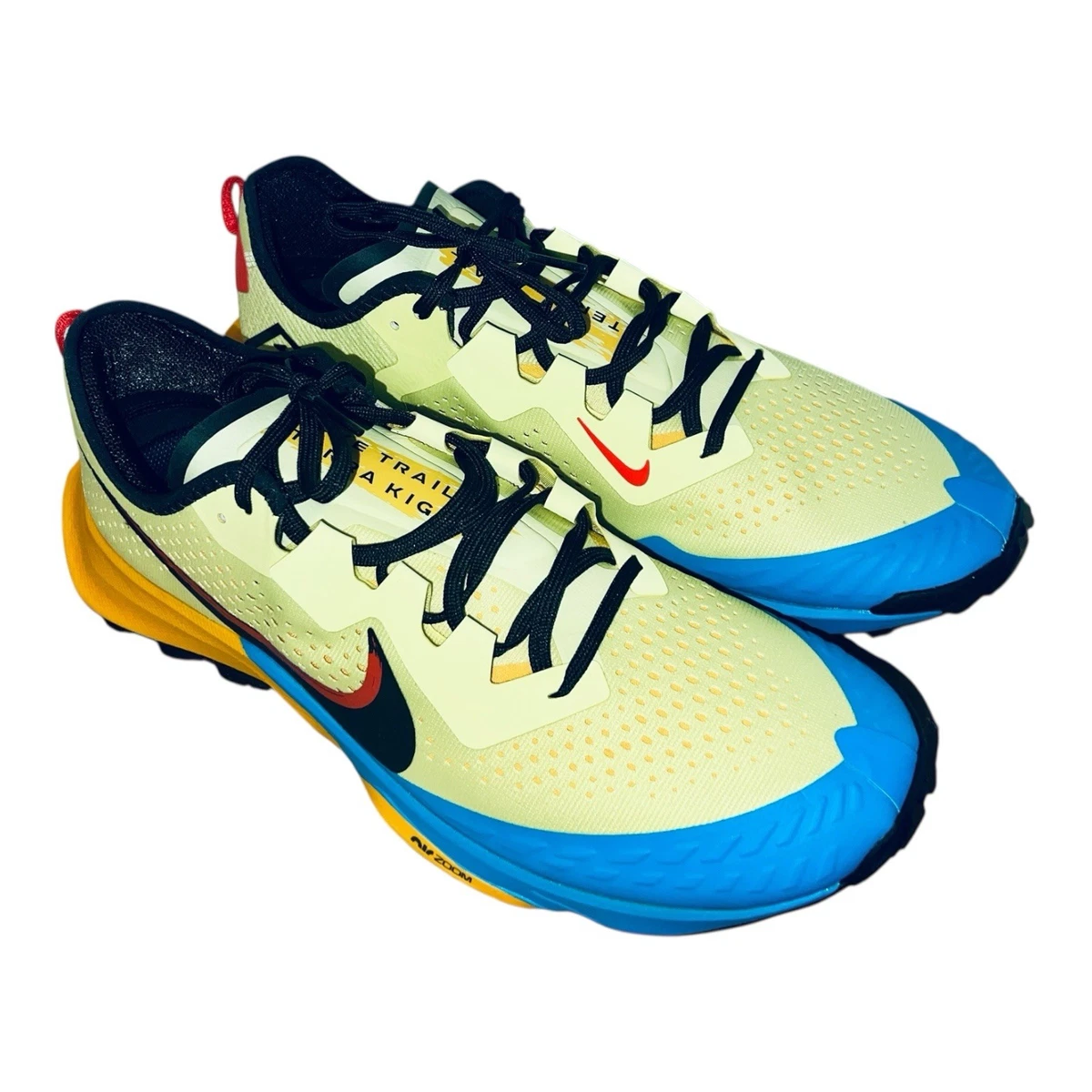 Nike Air Zoom Terra Kiger 8 Deep Royal Blue Yellow Men\'s Running Shoes Sz 15 Nike Air Zoom Terra Kiger 8 Deep Royal Blue for Sale  main image 3