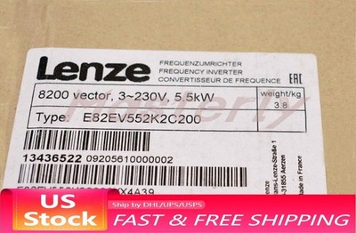 E82EV552_2C200 NEW LENZE Frequency Inverter 8200 Vector 5.5kW E82EV552K2C200