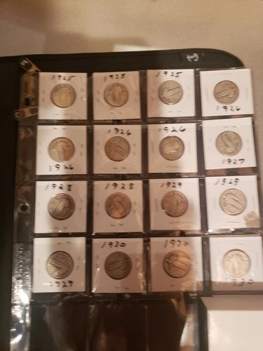 16 Piece SILVER Standing Liberty Quarter Collection 1925 - 1930