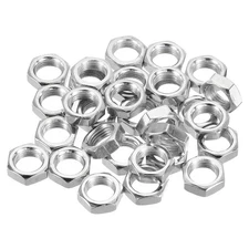 30 Pack M10 x 1.0 Steel Hex Nuts Metric Thread Zinc Plated Finished Hardware 5mm