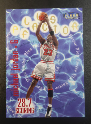 Michael Jordan 1998 Fleer Tradition Plus Factor #142 NM