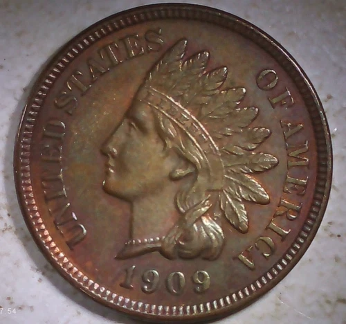 1909 Indian Cent BU+++RB
