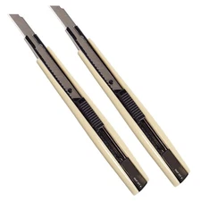 2pcs Utility Knife 9mm 60 Degree Foil Blade Cutter Snap Off Retractable Wrap ...