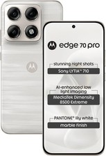 Motorola Edge 70 Pro 5G 256GB Marble Lily White Unlocked Global Version 50MP