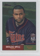 2010 Topps Heritage Chrome 743/1961 Denard Span #C53 9cp
