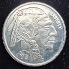 1 Troy oz Indian Buffalo .999 Fine Silver Round 2013 SilverTowne Mint (#322)