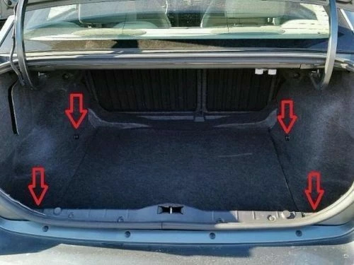 Red de carga de malla organizadora estilo piso maletero trasero para Chevrolet Malibu 2004-2012  Foto 4 de 4