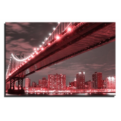 New York Manhattan Brücke einzelne Leinwand Wandkunst Bilddruck v - Bild 9 von 11