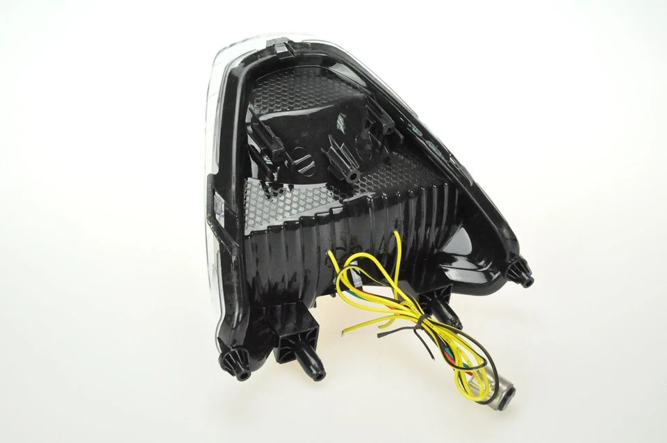 Luz trasera LED señal de giro compatible con Honda 11-13 CBR250R 15-22 CBR300R/CB300F transparente Foto 4 de 4