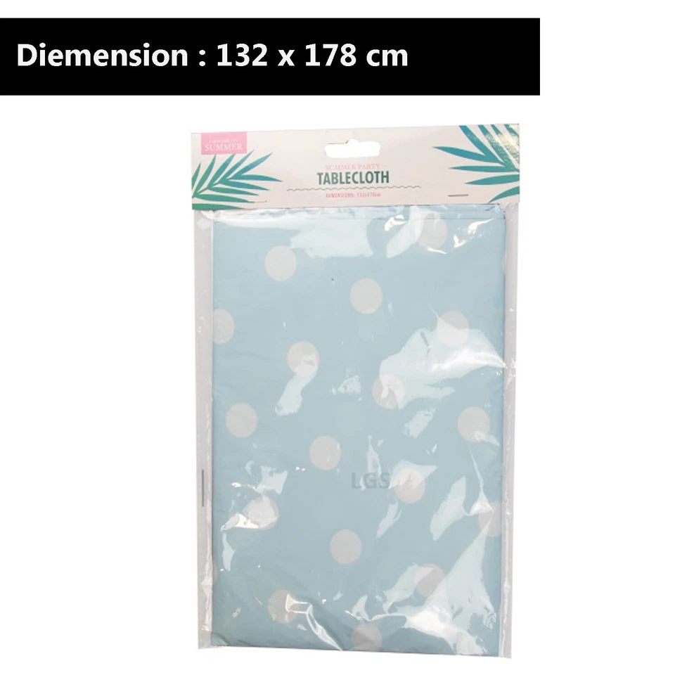 PLAIN SUMMER PRINTED DESIGNS OF PVC PLASTIC VINYL TABLE CLOTH OUTDOOR PARTIES  - Image 4 of 4