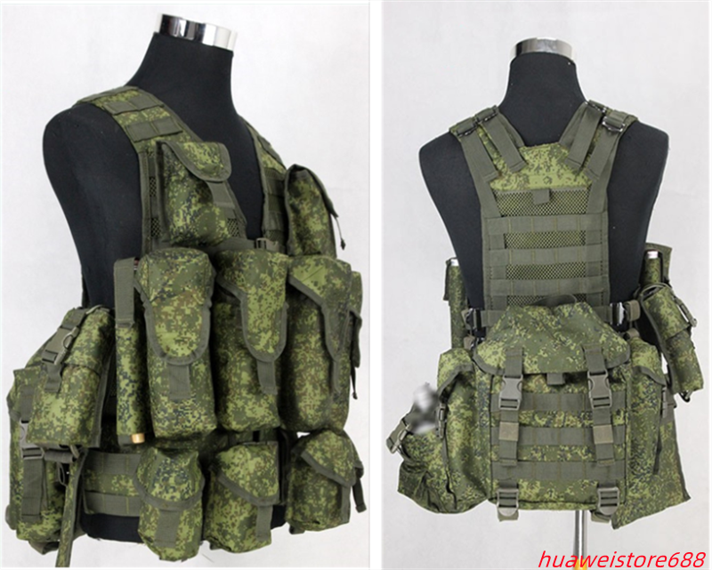 Russian Military 6sh117 Tactical Vest Combat Molle Bags Set US