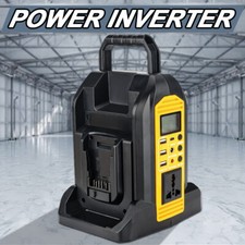 350W Power Supply Inverter for Dewalt 20v Battery 2-Ports DC 20V to AC 110V 120V