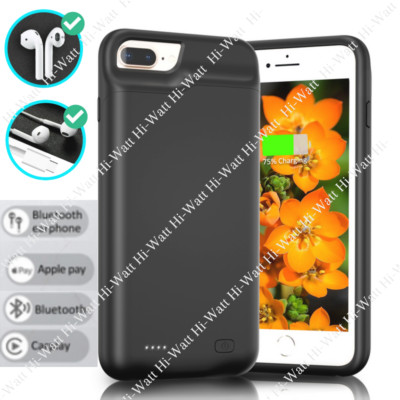 External Battery Charger Case Power Bank Cover For iPhone 8 7 6 Plus SE