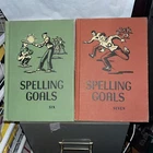 Vintage 1951 Spelling Goals Six & Seven Hardcover Books Webster Publishing