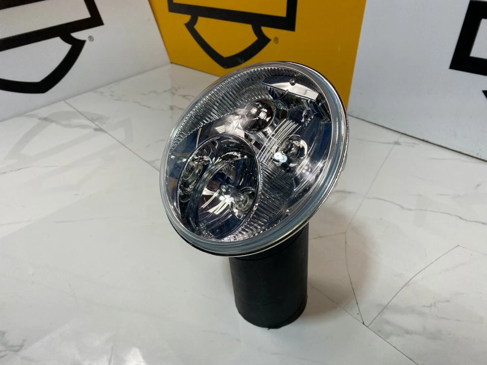 Farol halógeno duplo OEM97-23 Harley Touring Softail 7" - Imagem 3 de 4