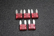 5 PACK ATM 10 AMP FUSES MINI FUSE BLADE STYLE CAR BOAT AUTOMOTIVE AUTO ATM10