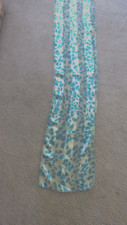 VINTAGE SCARF LONG 13" X 60" LIGHT WEIGHT SEMI SHEER FLORAL PRINTBEAUTIFUL COND