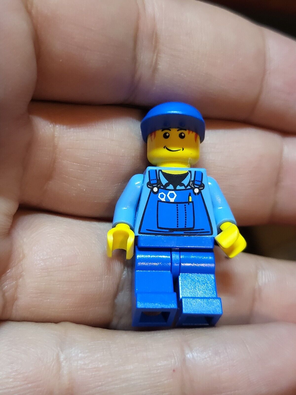 LEGO Minifigure Overalls Power Miner Mechanic Town Creator EUC 6166 C16-4 