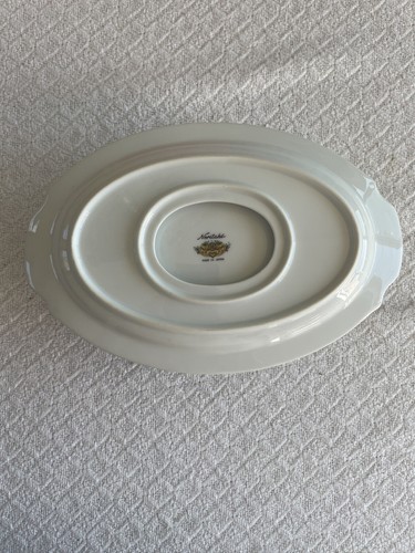 Noritake China, Chavonia, Sauciere mit angesetztem Unterteller, 1952-1957 Japan - Bild 8 von 11