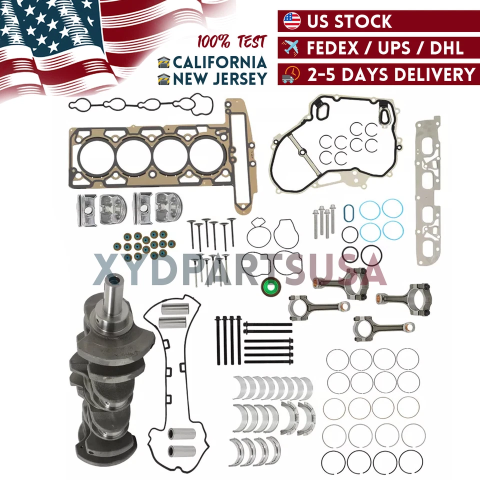 Kit de revisión de reconstrucción de motor para Buick Verano Regal Chevy Equinox GMC ECOTEC 2,4 L Foto 4 de 4