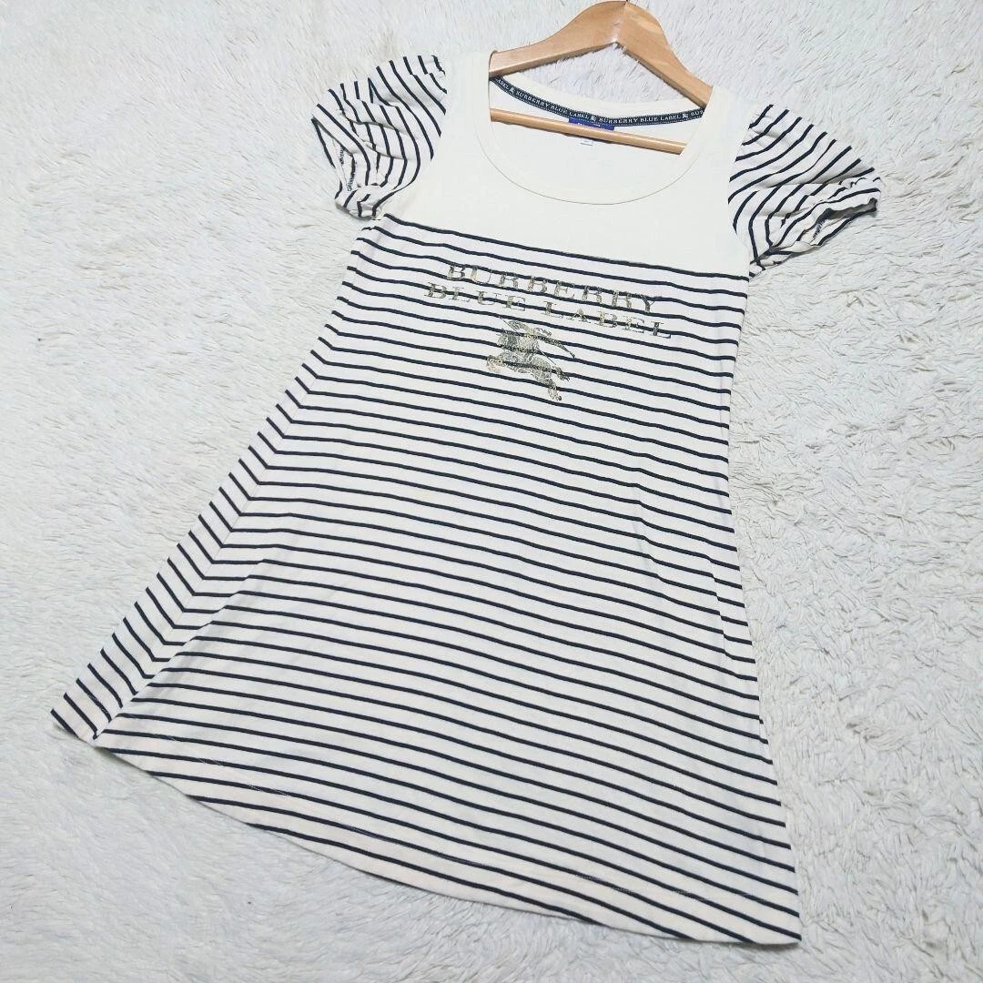 Abito manica francese BURBERRY BLUE LABEL taglia europea M Nova check autentico