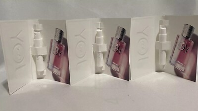 Lot of 3 Dior Joy Eau de Parfum EDP Sample Spray Vials 1 ml /0.03 OZ