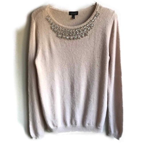 Topshop Angora Sparkle Collar Sweater 