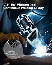 Upgraded Welding Machine Handheld 6 Variable Current Adjustment 1/16-1/8" Rod