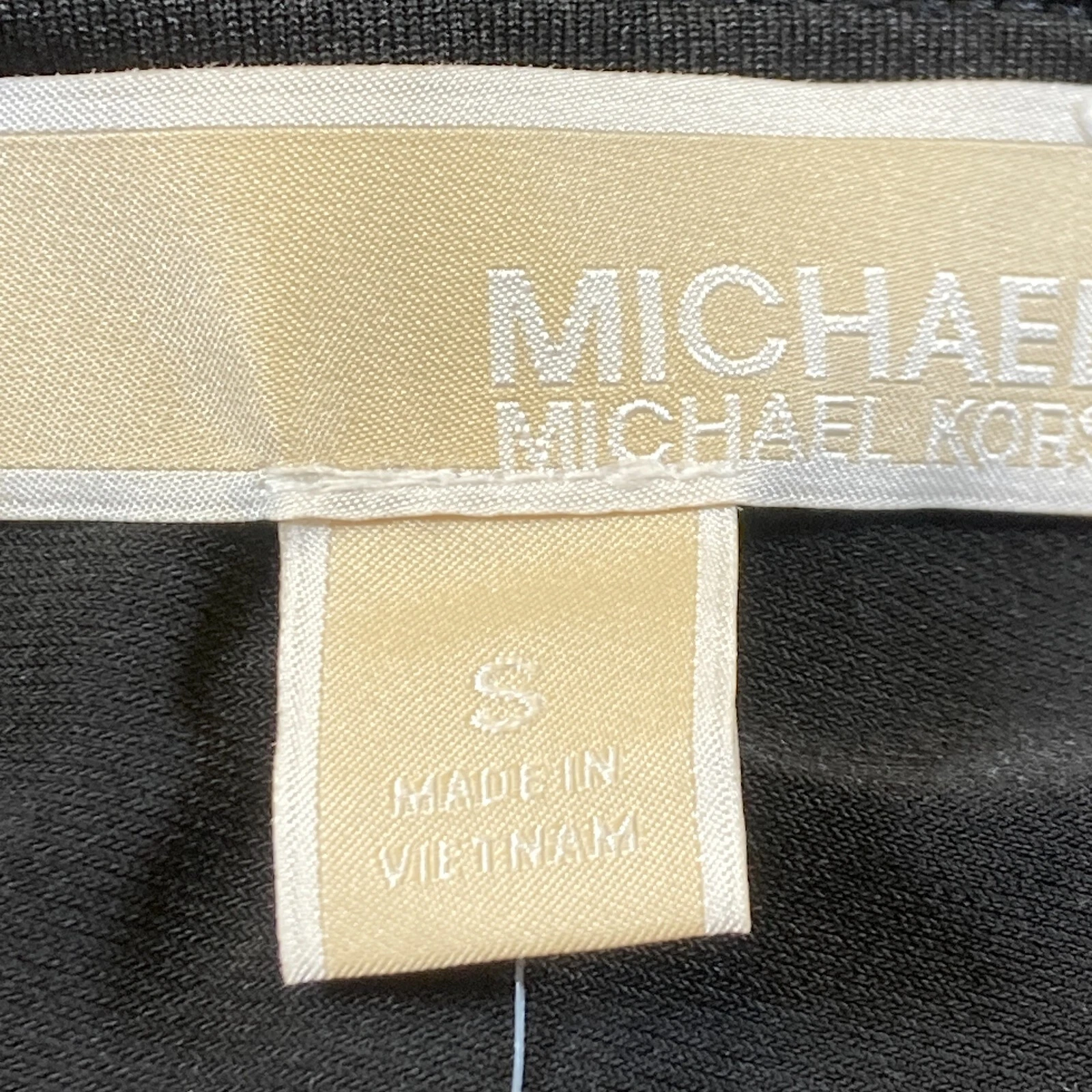 Abito tubino cocktail MICHAEL KORS donna nero manica lunga scollo a V S