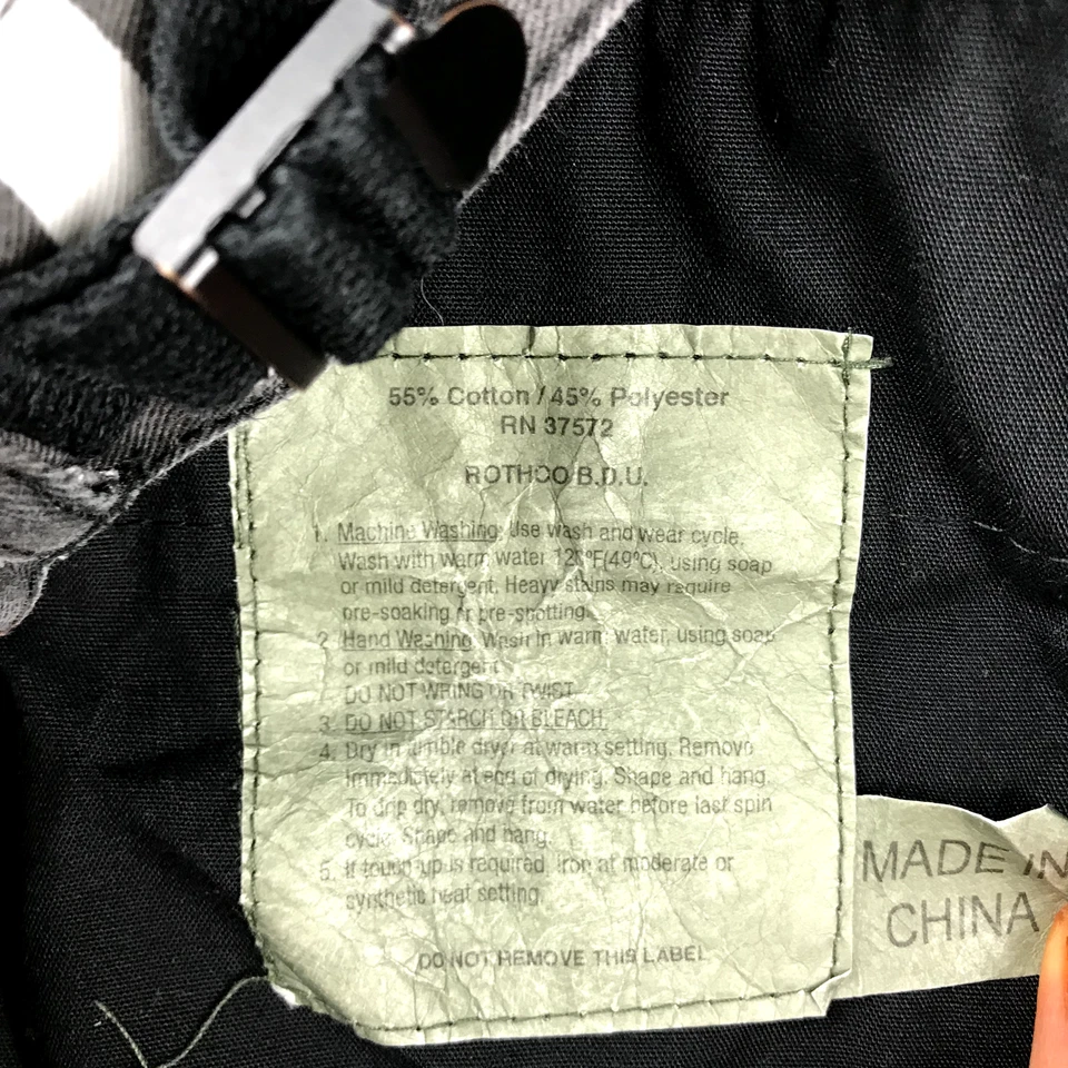 Rothco BDU Jeans Adult Small Regular Red Gray Camo US Army Ankle Tie Uniform - Image 4 of 4